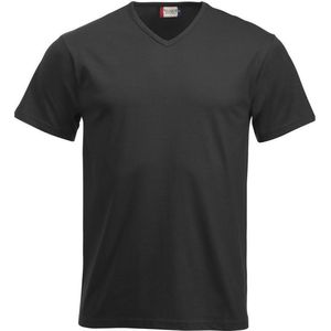 Clique Fashion-T V-neck Zwart maat XXL