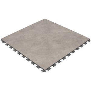 Rubbermagazijn | PVC kliktegel design Dolomieten - beige 450x450x7,8mm | winkel | showroom | garage | prijs per stuk