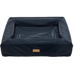 Topmast Hondenmand Nola - Loungebd - Memory Foam Matras - Zwart - 78 x 58 x 18 cm