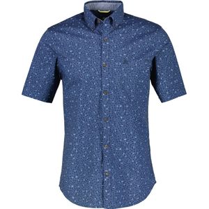 Lerros Korte mouw Overhemd - 2332176 444 TRAVEL BLUE (Maat: M)