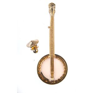 Speldje Banjo verguld