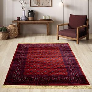 Flycarpets Isfahan Klassiek Perzisch Medaillon Vloerkleed - Rood - 300x400 cm