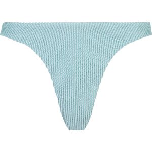 Hunkemöller Hoog uitgesneden bikinibroekje Crinkle Blauw XS