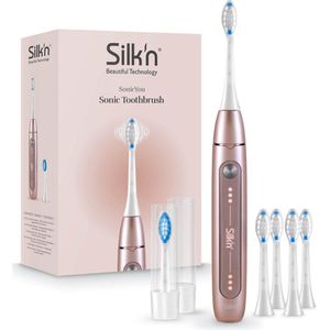 Silk'n SonicYou Elektrische Tandenborstel Geschenkset - met 4-Pack Witte opzetborstels - Roze