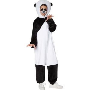 dressforfun - Kinderkostuum panda 128 (7-8y) - verkleedkleding kostuum halloween verkleden feestkleding carnavalskleding carnaval feestkledij partykleding - 301560