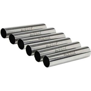 Cannoli Vorm Buizen Crème Hoorn Mallen Staal Kegel Buisvormige Vorm Voor Cannoli Tubes Croissant Bakvormen Vorm Cone Roll Tubes Gebak Vullen Desserts Brood Bakvorm (6Pcs)