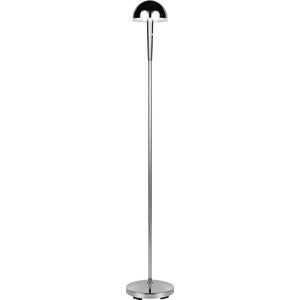 REALITY MENDOREZ - Vloerlamp - Chroom - Oplaadbaar -incl. 1x SMD 2,5 W - Sensor dimmer - Instelbare lichtkleur - 4-stappen TOUCH - Accuvoeding - USB-C aansluiting - Inclusief oplaadstation