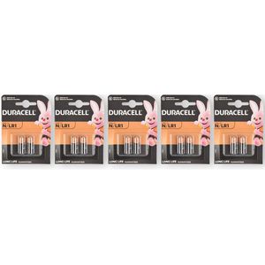 Duracell 23A Alkaline Batterijen – 5 Packs (2 stuks in elke Pack) - 1.5V - 2.6CM x 0.8CM - MN9100 LR1 N - Alkaline Technologie