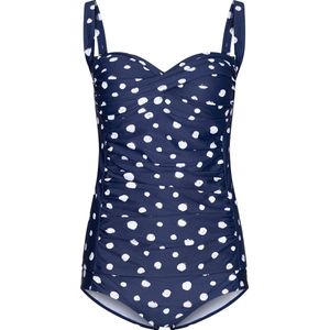 Dames Tankini Pastunette - White Dots - Blauw - Maat 36