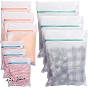 Mrs. Jones Waszak wasnet voor wasmachine - 9 stuks waszak laundry bag voor beha reizen schoenen koffer sokken ondergoed babykleding .