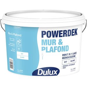 Dulux Powerdek Mur & Plafond - Wit - 5 L