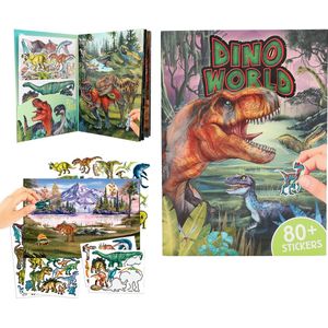 Depesche - Dino World stickerboek met puffy stickers