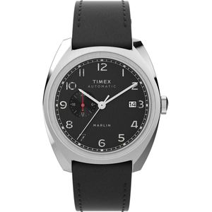 Timex Marlin Sub-Dial Automatic TW2V62100 Horloge - Leer - Zwart - Ø 38 mm