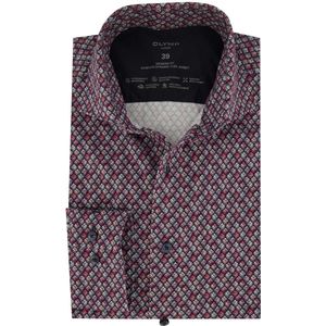 Olymp casual overhemd aubergine