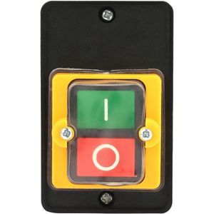 Drukknop aan-uit Waterdichte Schakelaar AC220V 380V - 10A 90x60x60mm Werktuigmachines .