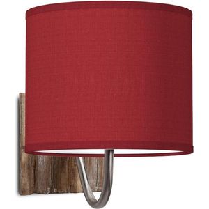 Home Sweet Home wandlamp Bling - wandlamp Drift inclusief lampenkap - lampenkap 20/20/17cm - geschikt voor E27 LED lamp - rood