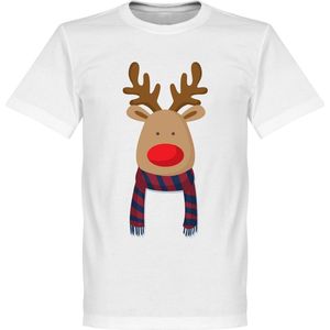 Reindeer Supporter T-Shirt - Rood/Blauw - L