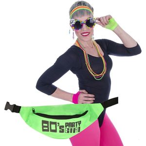 Foute 80s/90s party verkleed set compleet - dames - jaren 80/90 verkleed accessoires