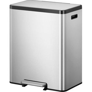 EKO - EcoCasa 2 recycling pedaalemmer 36+24 ltr, EKO - Stainless steel Polypropylene - mat RVS