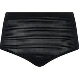 Chantelle SoftStretch Stripes Hoge Taille Slip - Zwart - One Size