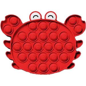 Pop it fidget toy | crab rood