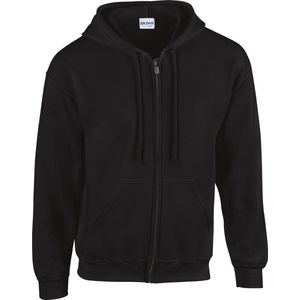 Gildan Heavy Blend™ Adult Full Zip Hooded Sweatshirt GI18600 - Black - XXL