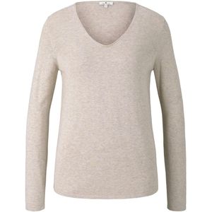 TOM TAILOR sweater basic v-neck Dames Vest - Maat XXL