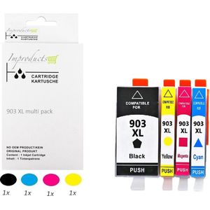 Improducts® Inkt cartridges - Alternatief Hp 903 L / XL 903XL serie multi pack
