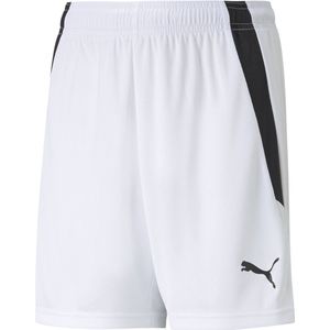 PUMA teamLIGA Shorts Jr Unisex sportbroek - Puma White-Puma Black