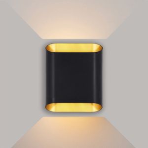 Ledmatters - Wandlamp Zwart - Up & Down - Dimbaar - 10 watt - 600 Lumen - 2700 Kelvin - Warm wit licht - IP65 Buitenverlichting