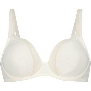 Hunkemöller Dames Lingerie Niet-voorgevormde beugel bh Mesh - Wit - maat D80