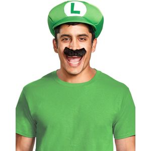 Vegaoo - Luigi pet en snorvoor volwassenen