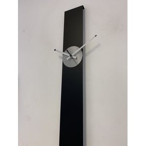 Wandklok CHANTALBRANDO SUMMIT BLACK & SILVER MODERN DESIGN = ZWART & ZILVER