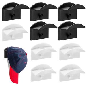 10 Pack Adhesive Hat Hooks - Baseball Cap Holder for Wall or Door Organizer