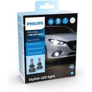 Philips Ultinon Pro3022 LED-HL H8 H11 H16 set LUM11366U3022X2