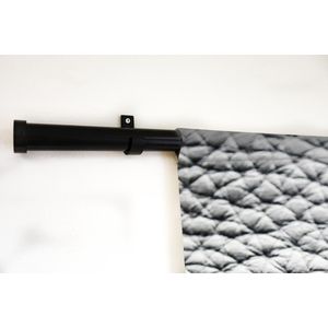 Wandkleed - Wanddoek - Grijze lederen achtergrond - 180x180 cm - Wandtapijt
