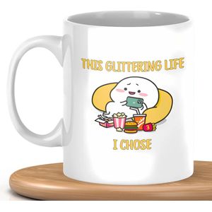 I chose mok - Kerstcadeau - Cadeau voor vrouw en man - Koffiemok - Grappige cadeaus - Valentijnscadeau - Mokken en bekers - Verjaardagscadeau - Koffiekopjes - Theeglazen - Cadeau voor vriend - Voor moeders en vaders - Keramische mok - 325 ml