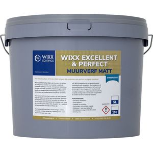 Wixx Excellent en Perfect Muurverf Matt - 5L - RAL 9005 Zwart