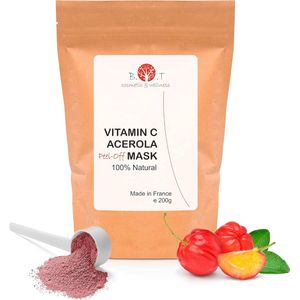 Gezichtsmasker met Acerola en Vitamine C - Peel-Off Behandeling voor Hydratatie en Anti-aging