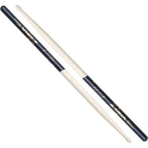 Zildjian 5A Hickory Sticks, zwart-DIP Natural Finish, Wood Tip - Drumsticks
