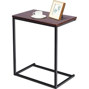 Bijzettafel, laptoptafel, salontafel, computertafel, verzorgingstafel, houten tafel, 55 x 35 x 65 cm