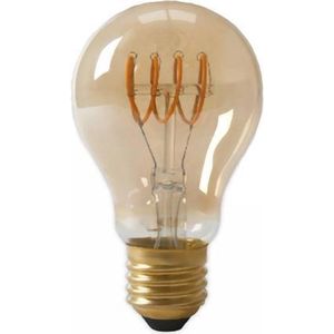 LED E27-A60-Filament lamp - 4W - 2700K - 400Lm - Curved - Amber