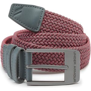 Under Armour Men's Braided 2.0 Belt-Pitch Gray / Beta Red / Pitch Gray