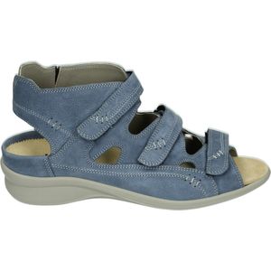 Durea 7272 H - Platte sandalenDames Sandalen - Kleur: Blauw - Maat: 40.5