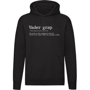 Vader grap Hoodie - papa - hippe vader - niet grappig - humor - grappig - unisex - trui - sweater - capuchon