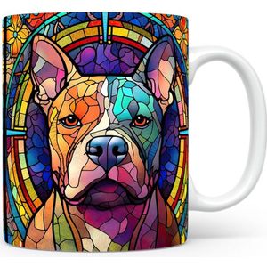 Mok met Pit Bull Beker voor koffie of tas voor thee, cadeau voor dierenliefhebbers, moeder, vader, collega, vriend, vriendin, kantoor