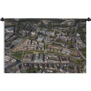 Wandkleed Essen - Luchtfoto van de Duitse stad Essen Wandkleed katoen 90x60 cm - Wandtapijt met foto