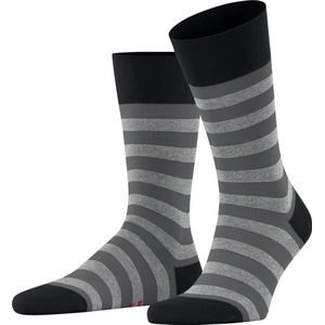 FALKE Sensitive Mapped Line comfort band, geschikt voor diabetici katoen sokken heren zwart - Maat 39-42