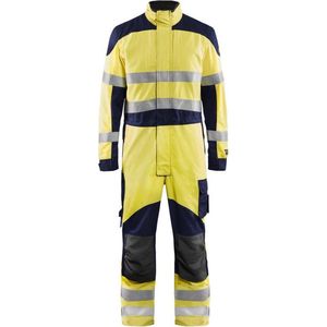 Blaklader Multinorm Inherent overalls 6089-1512 - High Vis Geel/Marineblauw - D116