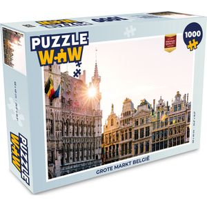 Puzzel Grote markt België - Legpuzzel - Puzzel 1000 stukjes volwassenen